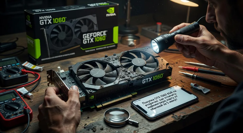 Покупка GTX 1060 6GB на вторичке: как отличить майнинговую карту от обычной за 5 минут
