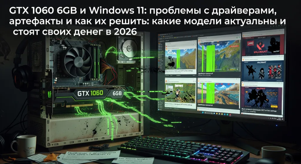 GTX 1060 6GB и Windows 11: проблемы с драйверами, артефакты и как их решить: какие модели актуальны и стоят своих денег в 2026