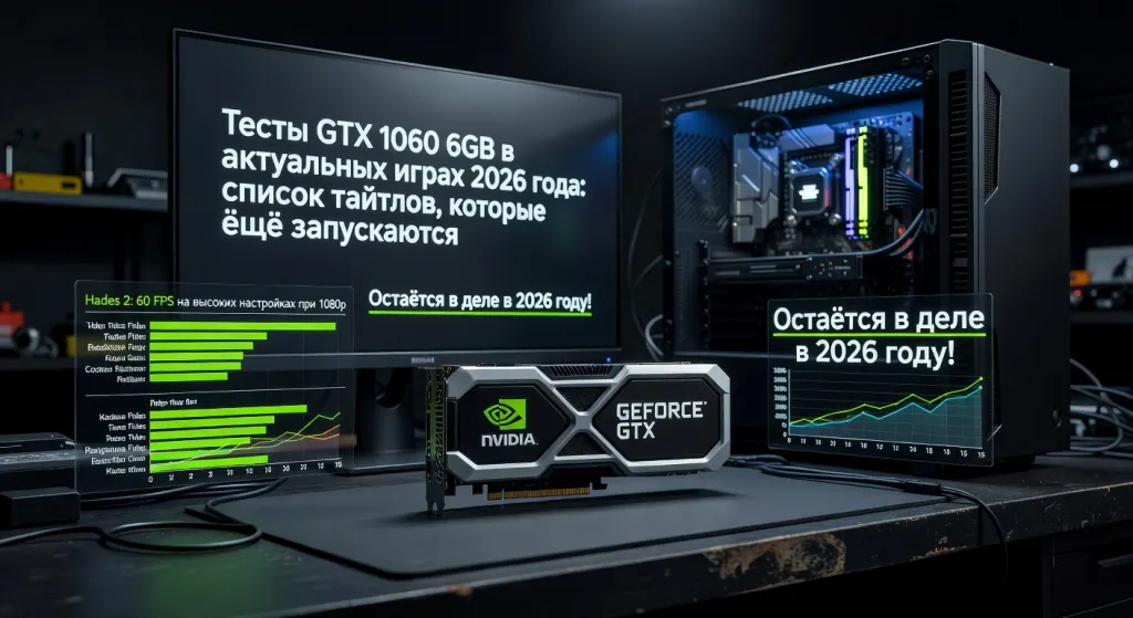 Тесты GTX 1060 6GB в актуальных играх 2026 года: список тайтлов, которые ещё запускаются
