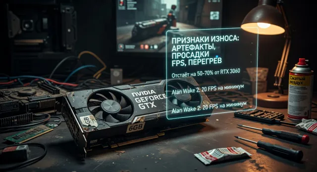 Как понять, что GTX 1060 6GB пора менять: 7 признаков износа и устаревания видеокарты