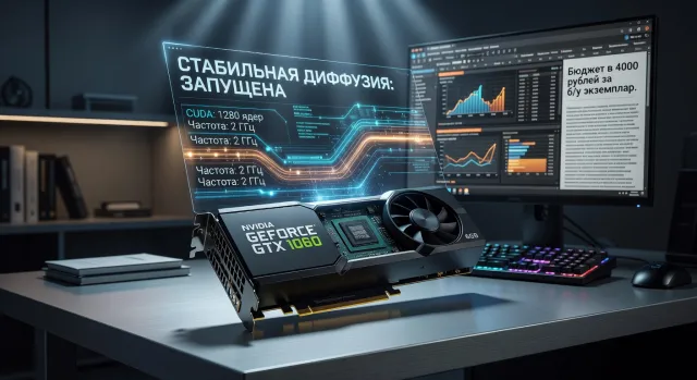 GTX 1060 6GB для офисной работы и нейросетей: на что хватает 6 ГБ видеопамяти сегодня