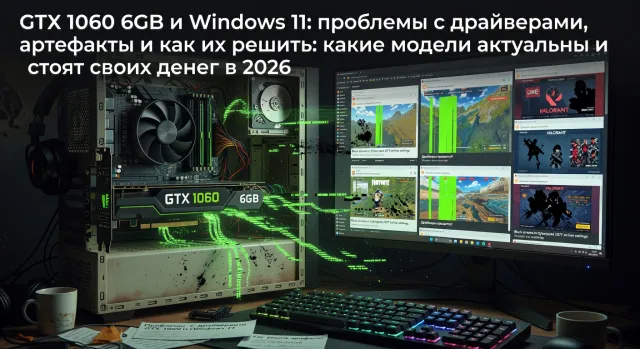 GTX 1060 6GB и Windows 11: проблемы с драйверами, артефакты и как их решить: какие модели актуальны и стоят своих денег в 2026