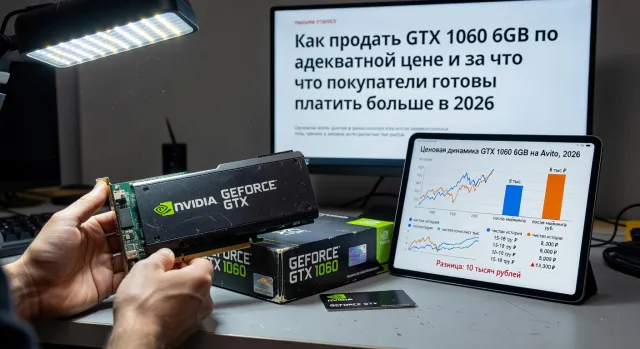 Как продать GTX 1060 6GB по адекватной цене и за что покупатели готовы платить больше в 2026